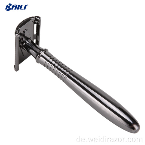 Baili Famous Gunmetal Rasierklinge Doppelblatt Rasiermesser